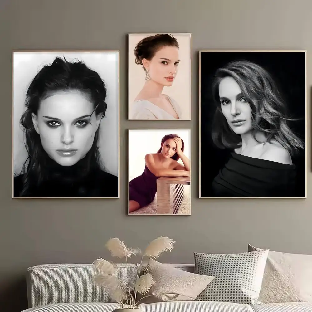 N-Natalie Portman Intellectual_Talent Painting Calligraphy Stylish Canvas Poster Wall Art for Bedroom Home Decor Gift