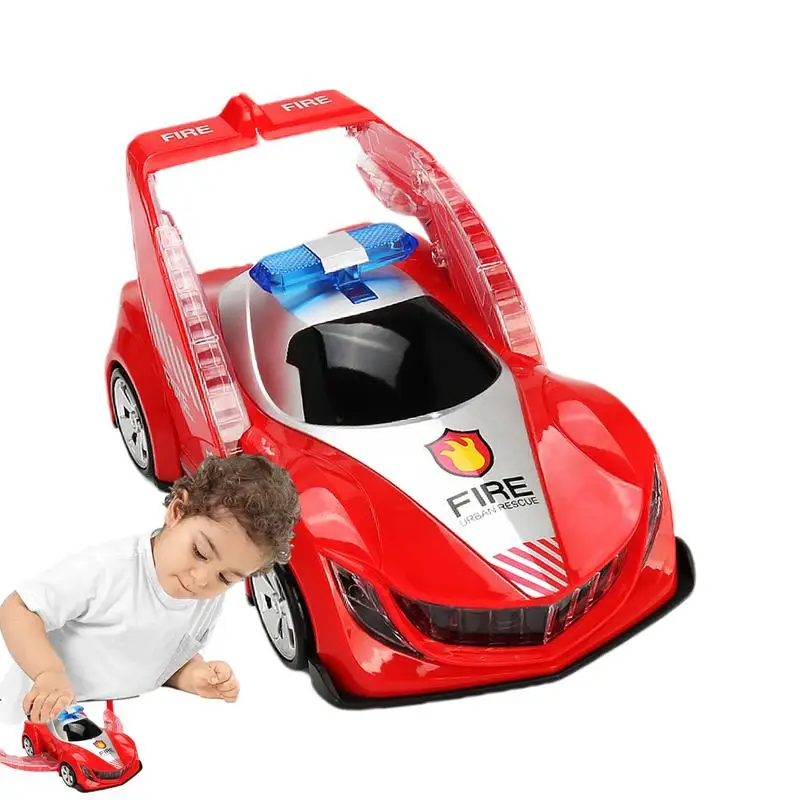 

Rescue Truck Toy Electric Racing Car Fire Engine Toy Educational Car Toy With Lights And Music Universal Wheel Fire Car Electric