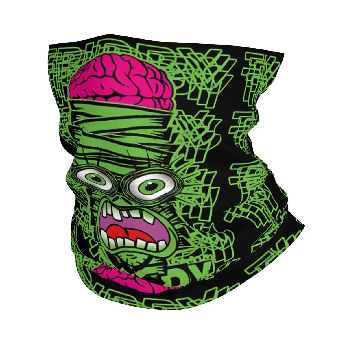 Trippy Mummy Scarf Neckerchief Neck Face Mask Polyester