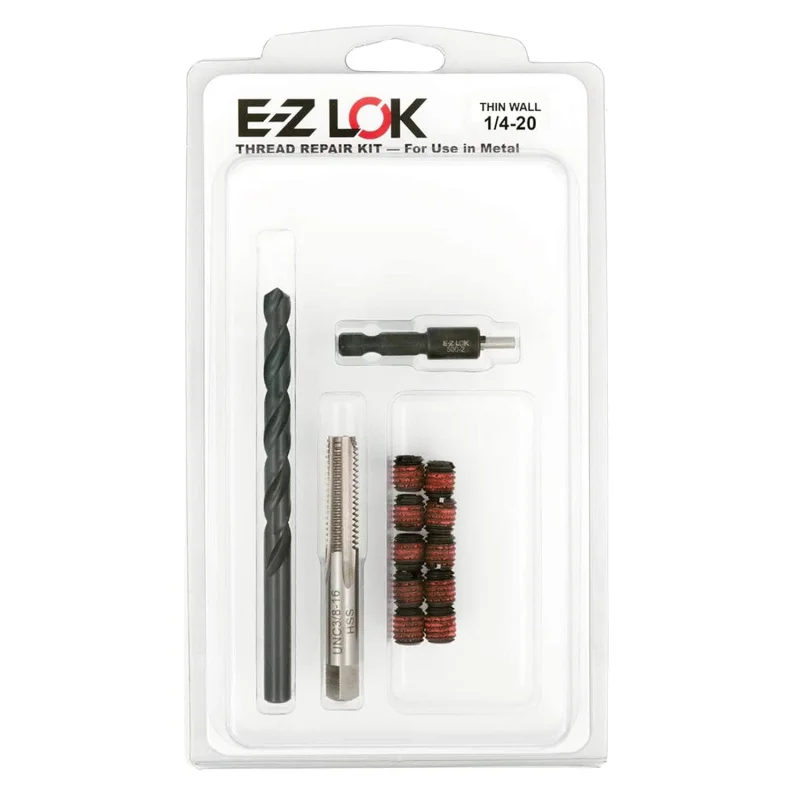 

EZ-310-4 Thread Repair Kit for Metal Carbon Steel Threaded Inserts 1/4-20 and Installation Tools