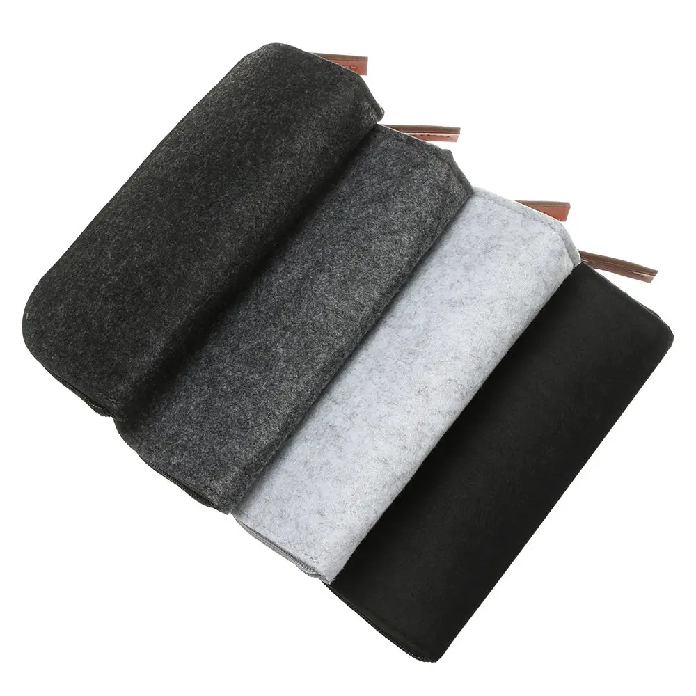 Felt Solid Color Eyeglass Bag Multifunctional Zipper Glasses Case Bag Portable Sunglasses Case Box Portatives Protector