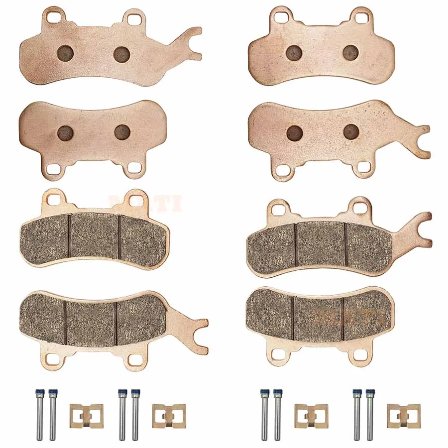 Front & Rear Brake Pads Sintered for Can Am Maverick X3 Sport/Trail 800/1000 2017-2021 Defender 6x6/Max/Pro 715900379 715900380