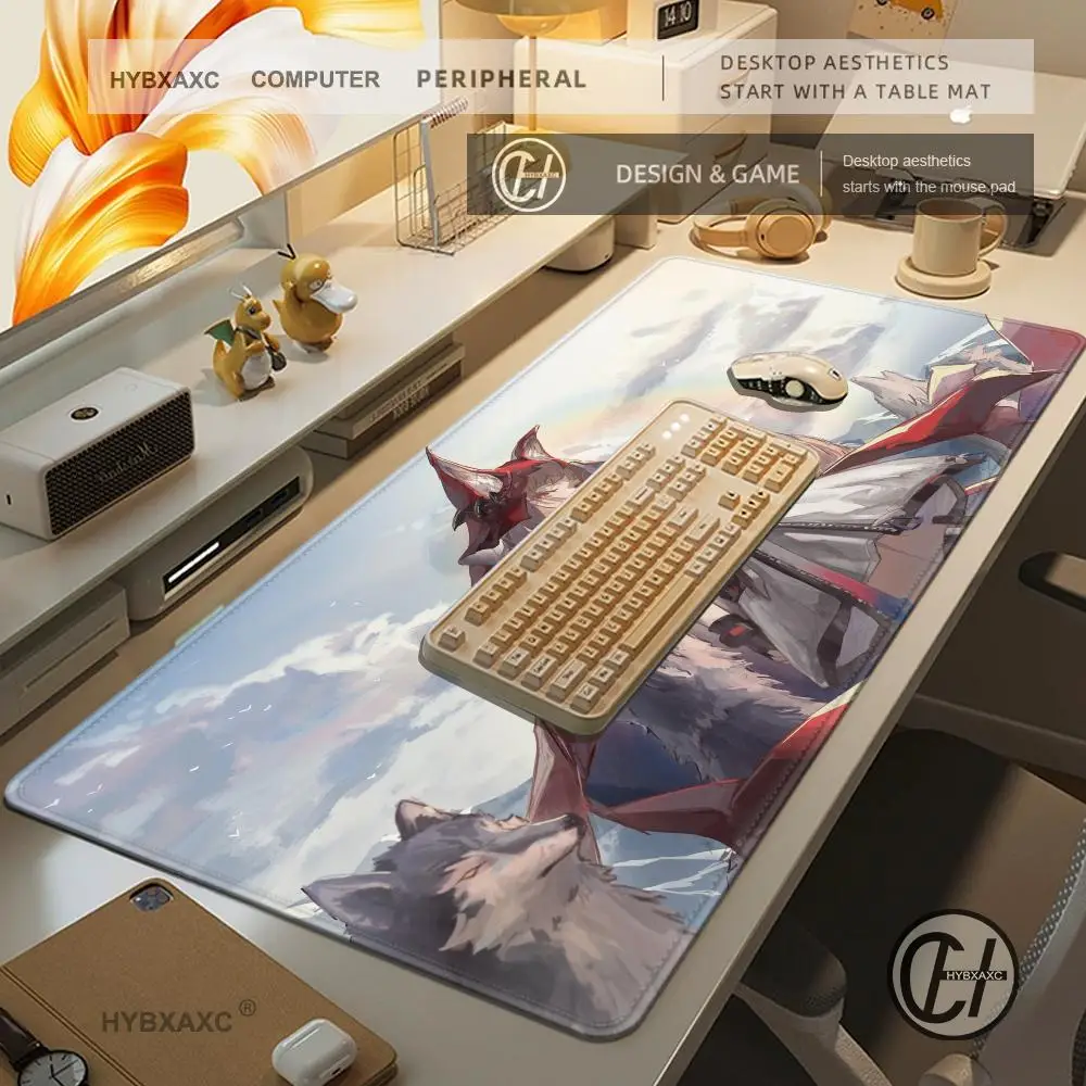 XXL HD Print Arknights Endfield Rossi Mouse Pad Large Cute Anime Keyboard Pads HYBXAXC Mausepad Student Writing 400x900 Desk Mat