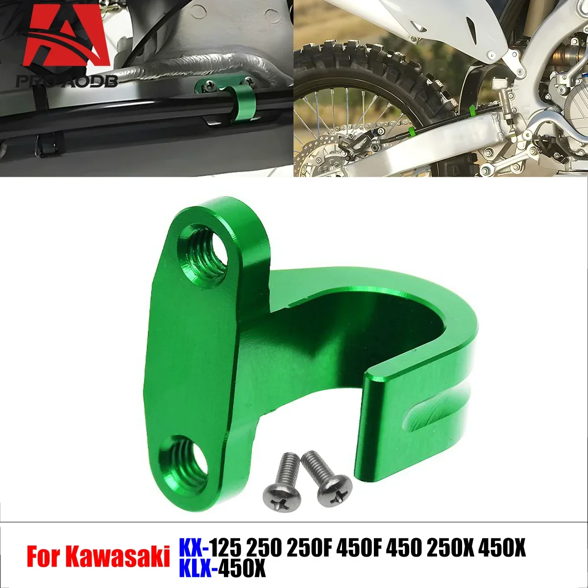 

Stylish and Functional Motocross Accessories - CNC Rear Brake Line Holder Hose Clamp For KAWASAKI KLX 450 R KLX450R 2008-2019