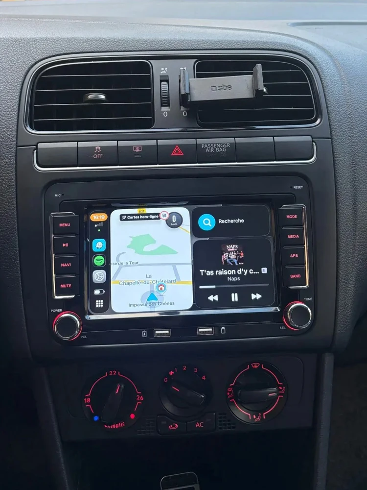 GEARELEC 2 Din Carplay voor VW Volkswagen Android 14 autoradio 2 din voor VW Skoda Octavia Golf 5 6 Touran Passat B6 Polo Jetta - afbeelding 2