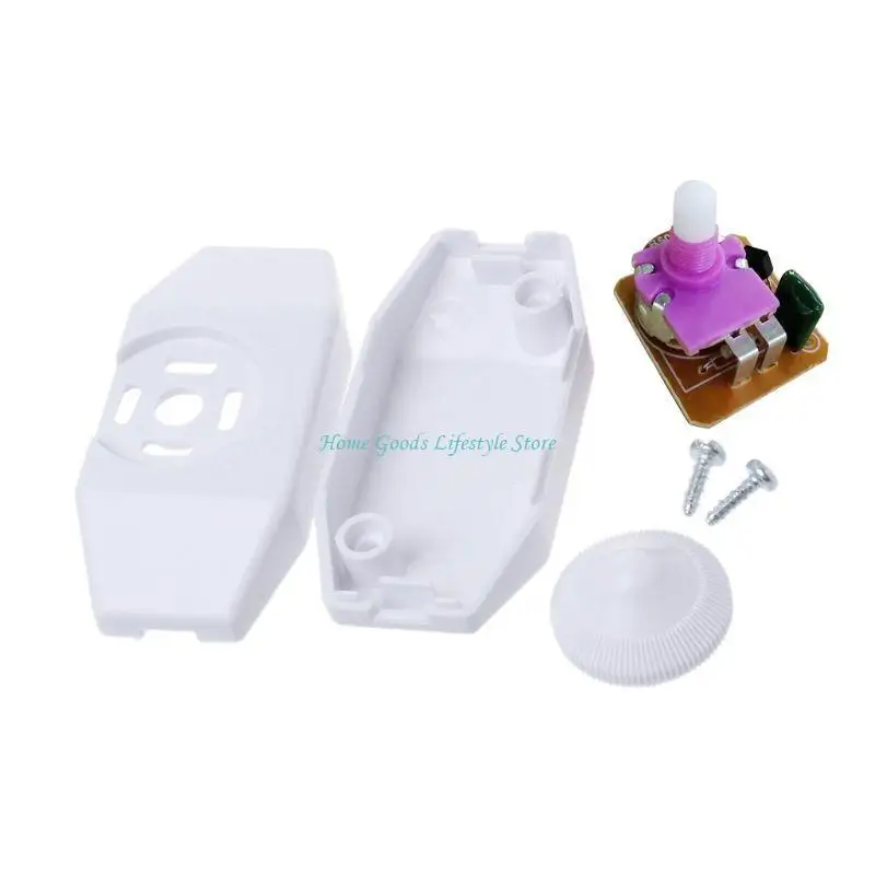E74E Manual Rotary Cord Switch AC 220V 1A Slide Control Lamp Dimmer for Table Lamp