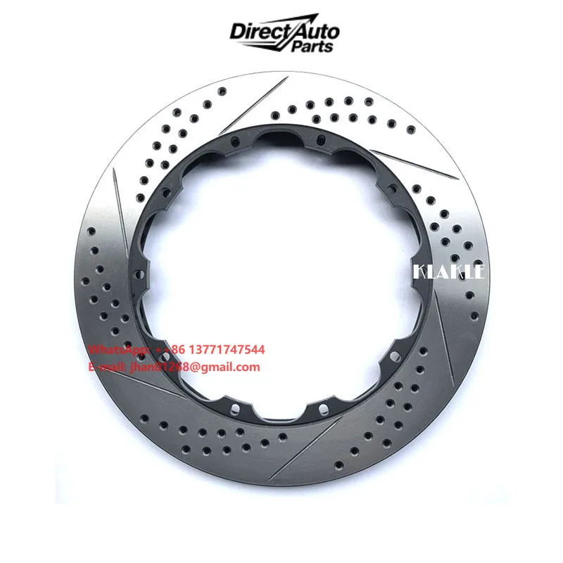 KLAKLE Auto Car Parts 380*34MM Brake Disc Without Center Bell Brake Rotor Kit for Renault Clio4 RS