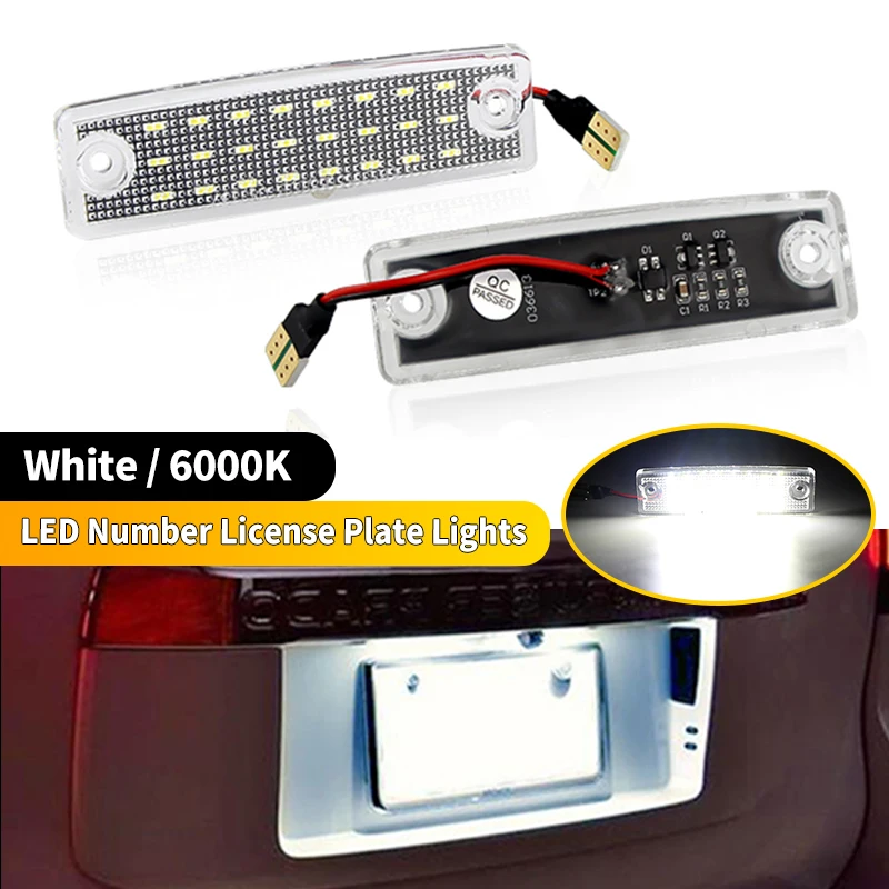 2×License Plate Lights for Toyota Caldina T190/Carina E T190/Corolla Spacio Verso/Ipsum/Picnic XM10/LiteAce/LiteAce Noah/TownAce