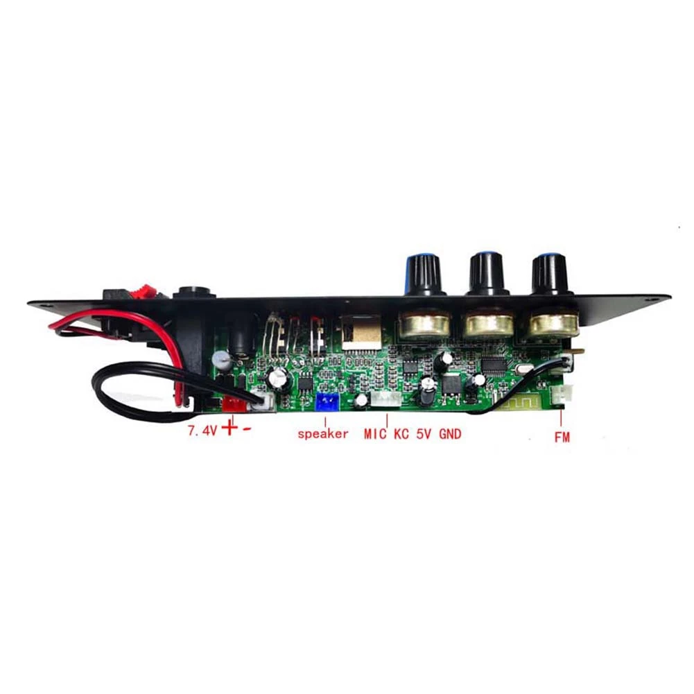 POP-l7.4V Audio Motherboard 20W Power Amplifier Board with Bluetooth Recording Radio Decoder Board Radio for