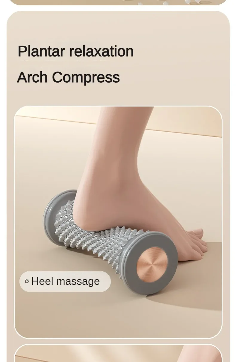 Mini Fußmassagegerät Massageroller Yoga Massageball Plantarfasienroller Muskelentspannung Pflege Kunststoff Manuelles Fußmassagegerät – Detail 4