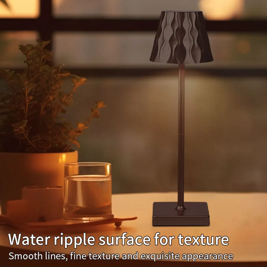 

3 Colors Reading Lamp Retro Led Table Lamp Dimmable Rechargeable Night Light for Desktop Bar Bedroom Decor Ambinet Lighting