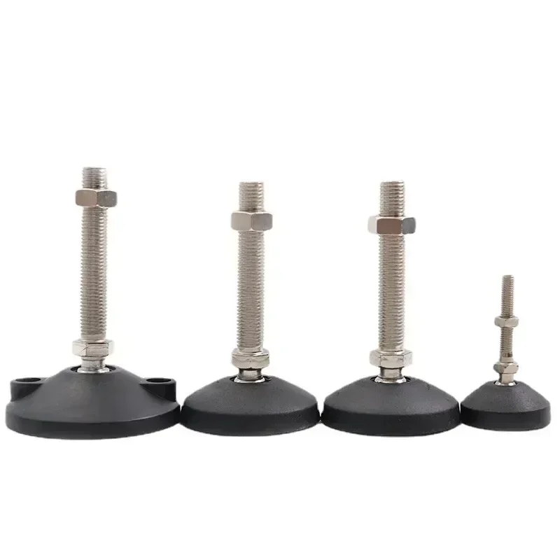 4pcs Adjustable Lathe Leg Thread Type Adjustable Levelling Feet Swivel Base Articulating Leveling legs Furniture Glide Pad