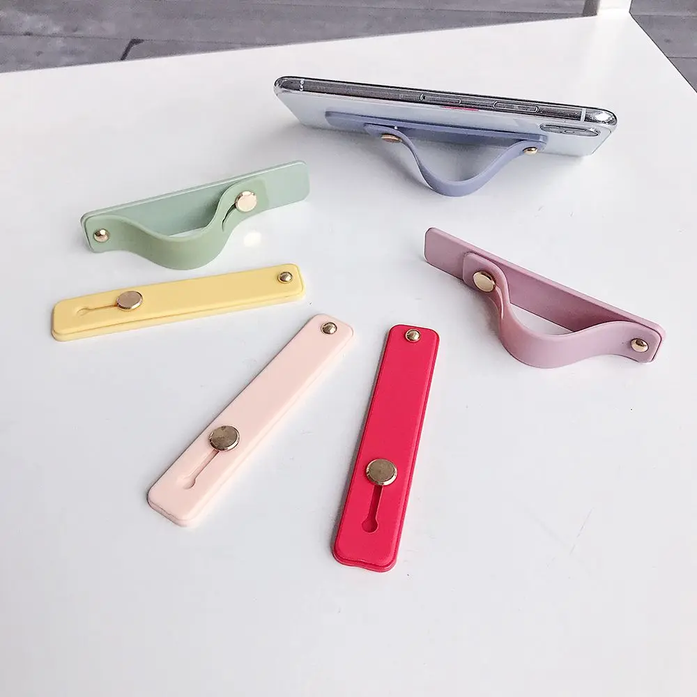 Creative Hand Band Bracket Phone Holder Push Pull Finger Ring Grip Stand