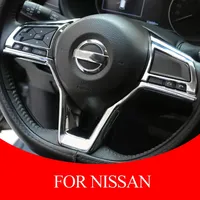 Car Steering Wheel Panel Protection Cover Trim For Nissan Qashqai J11 Dualis 2 X-trail Xtrail T32 2018-2021 car accessories