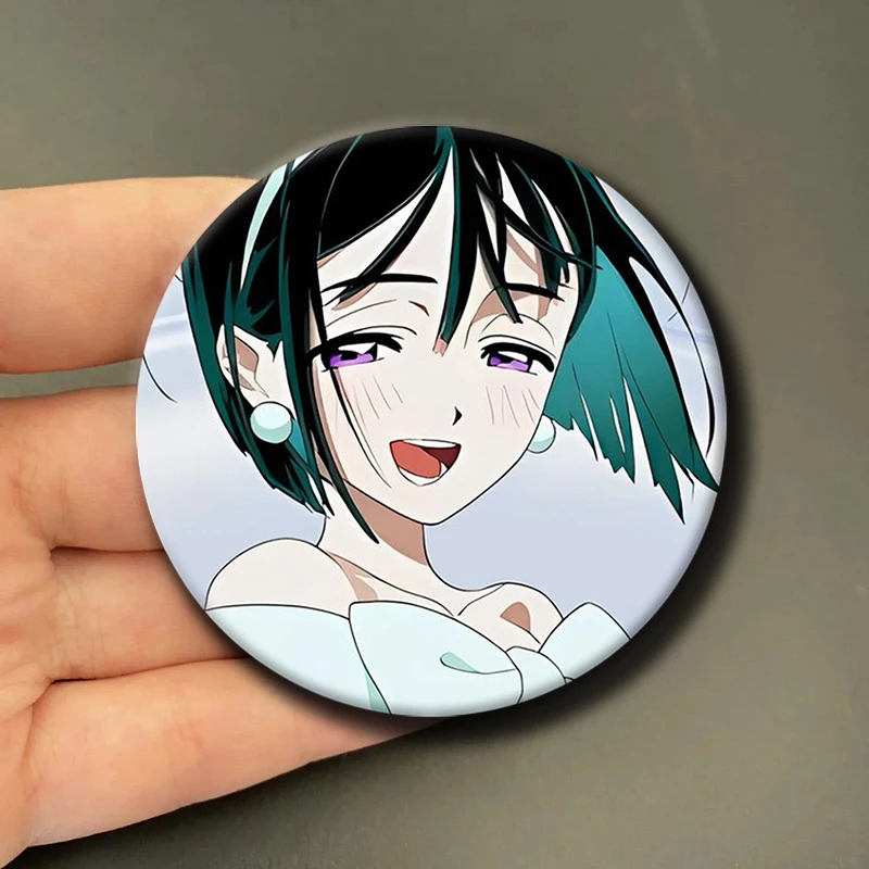 Anime Peripheral Alien Stage Button Pins for Backpack Decor Cartoon Character Sua Round Brooch Clothes Accessories Jewelry Gift - Detail 1