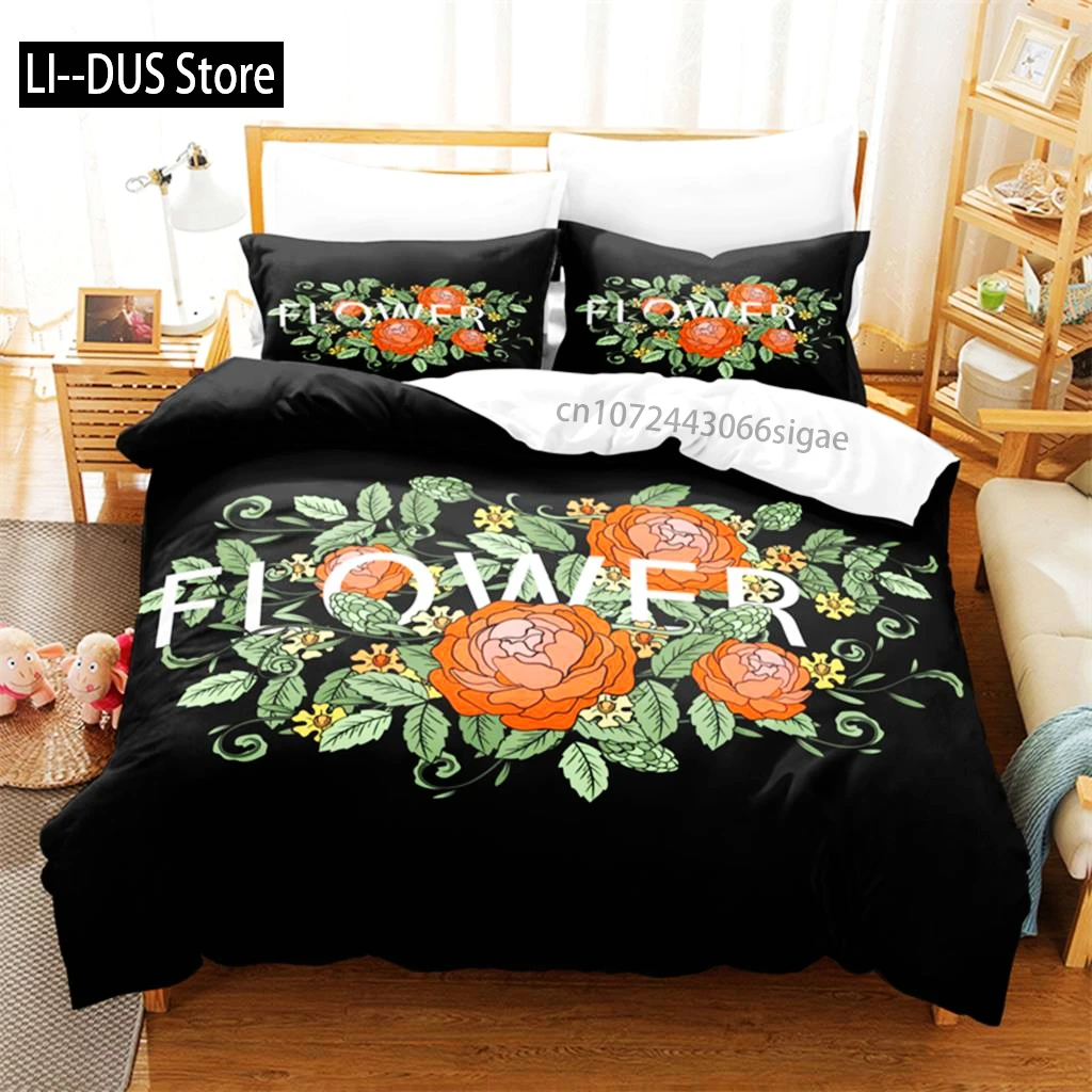 

Beautiful Flowers Bedding Set Duvet Cover Set 3d Bedding Digital Printing Queen Size Bedding Sets Fashion Design