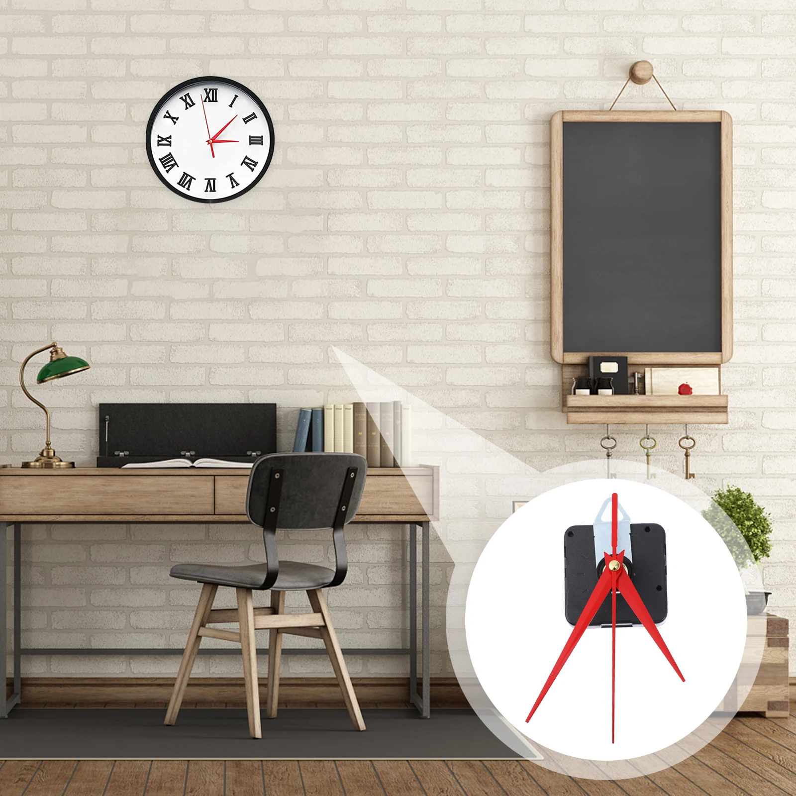 

6 set Replacement Quartz Movement Set Classic Wall Pointer Parts Durable High-Grade Clock Accessory Diy Clock Movement Kit For