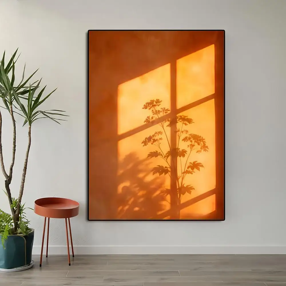 Sunset Window Shadow Home, living room, bedroom, balcony decorations Poster HD