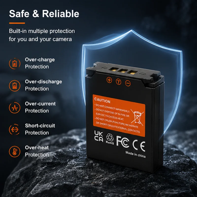 Akumulator 2200mAh DB-120 DB120 do Ricoh GR IV GR4, zamiennik, akumulator litowo-jonowy do aparatu, wysoka pojemność, akcesoria. — zdjęcie produktu 4