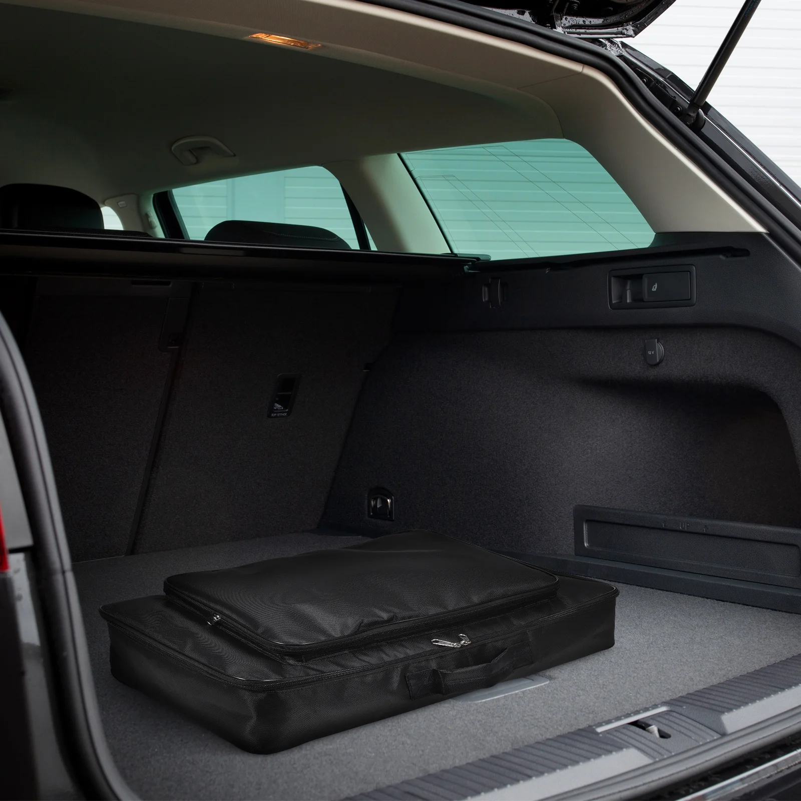 

Effect Pedalboard Storage Bag Black High Toughness Nylon Non Slip Handle Zipper Pouch For Guitar Keyboard Players