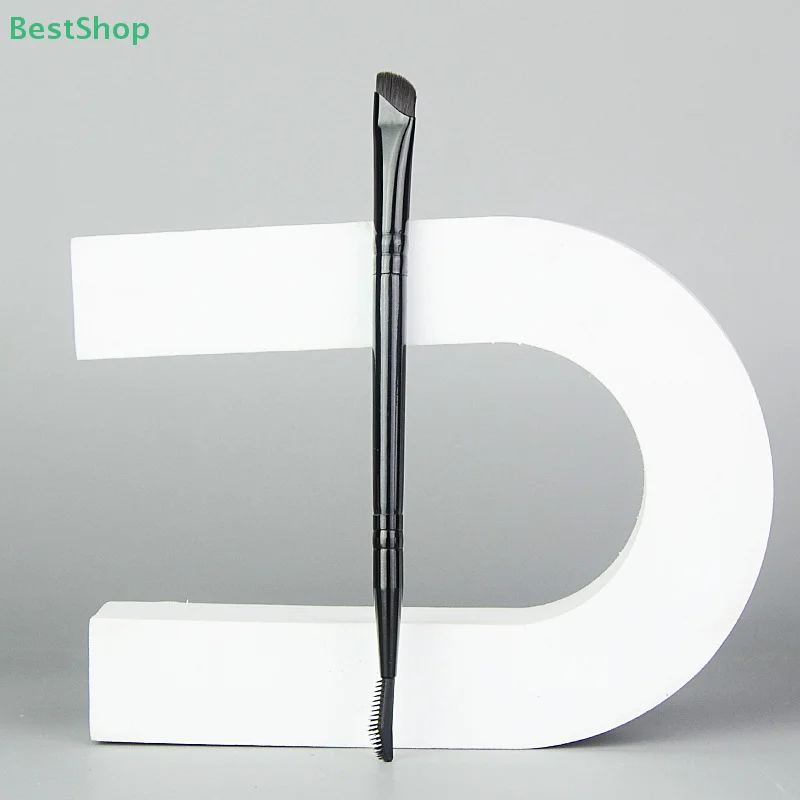 ★★★Double-ended Makeup Brush Blade Eyeliner Brush Silicone Eyebrow Brush Precise Detail Brush Makeup Beauty Tool