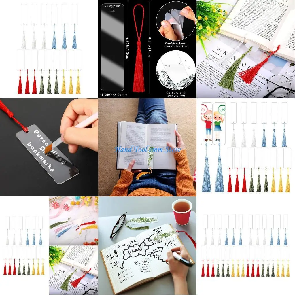 

H37F Blank Craft Book Marks for DIY Craft Bookmarks School Art Project