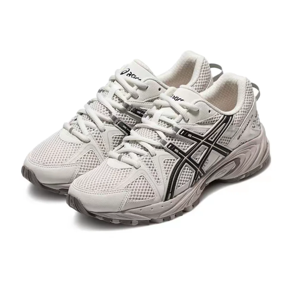 ASICS Gel-Kahana TR Women's White/Gray/Black High-Top Dad Sneakers–Fabric/Synthetic Leather Upper & Durable Comfort 1203A390-200 view 3