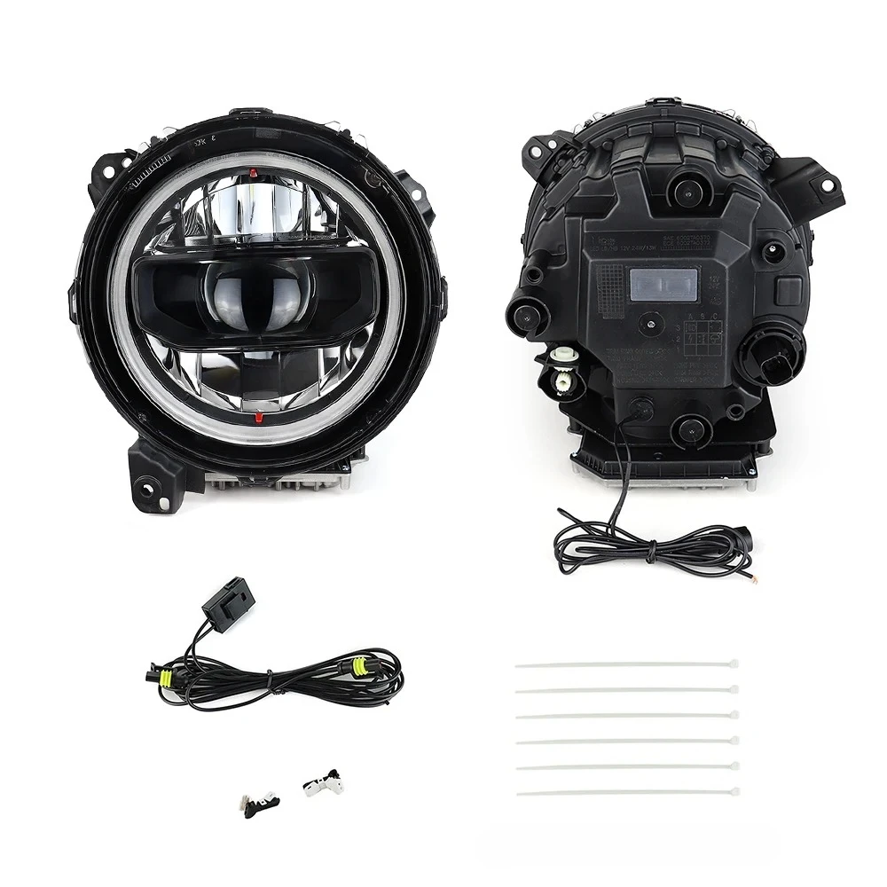 

OEM-фара 9-дюймовые фары Star-up Blue Halo Lights для Jeep Wrangle JL JT 2018+