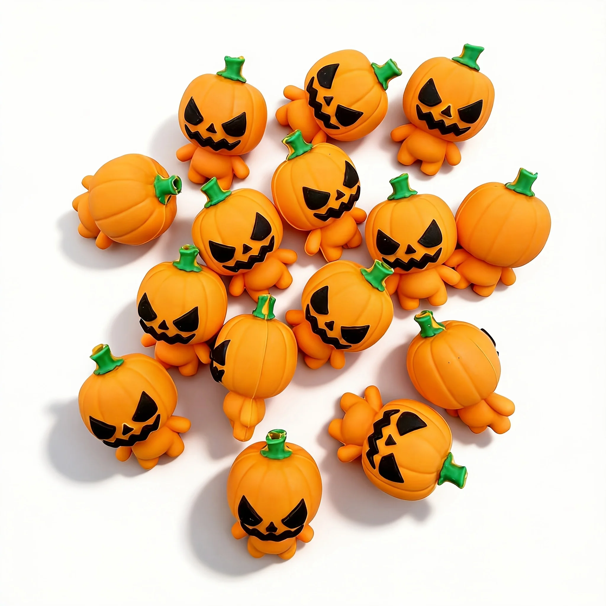 5Pcs New 3D Halloween Printed Silicone Focus Beads, Loose Beads for DIY Beaded Pen Bracelet Necklace Lanyard Handmade Crafts