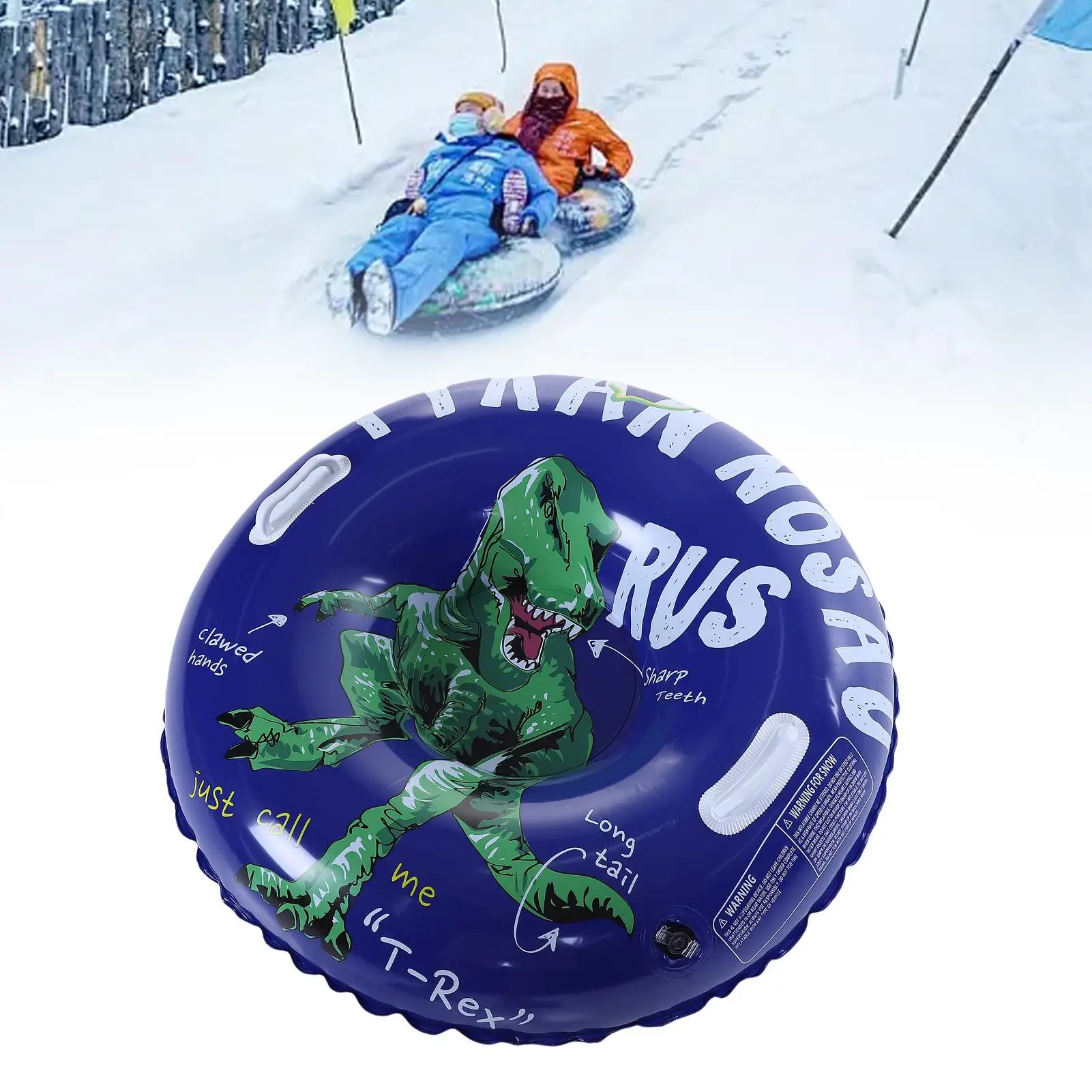 

Снежные трубки, 36-дюймовые надувные снежные сани, зимние снежные игрушки с прочными ручками для занятий на гилешнице на открытом воздухе