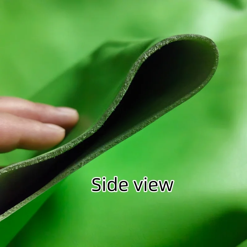 1.2mm Grass‑green Cowhide, Top‑Grain Leather, Genuine Leather Material, Handmade DIY for Decoration, Whole‑sheet Cut