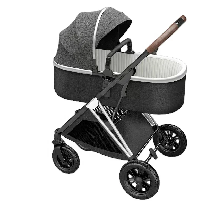 hot selling high quality cotton comfortable infant baby bassinet stroller 2 in 1 with detachable handle for 0-3 years old kids