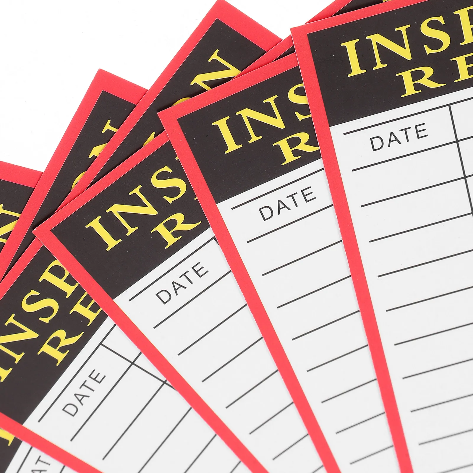 100 Sheets Maintenance Record Tag Inspection Note Tag for Warehouse Control Equipment Status Display and Scheduled Inspection