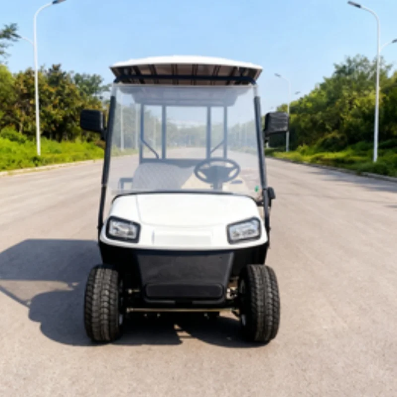Lithium Battery Street Legal Adults Hunting Buggy Vehicle 2 Seater Lifted Electric Golf Cart Side Mirror With Turning Light