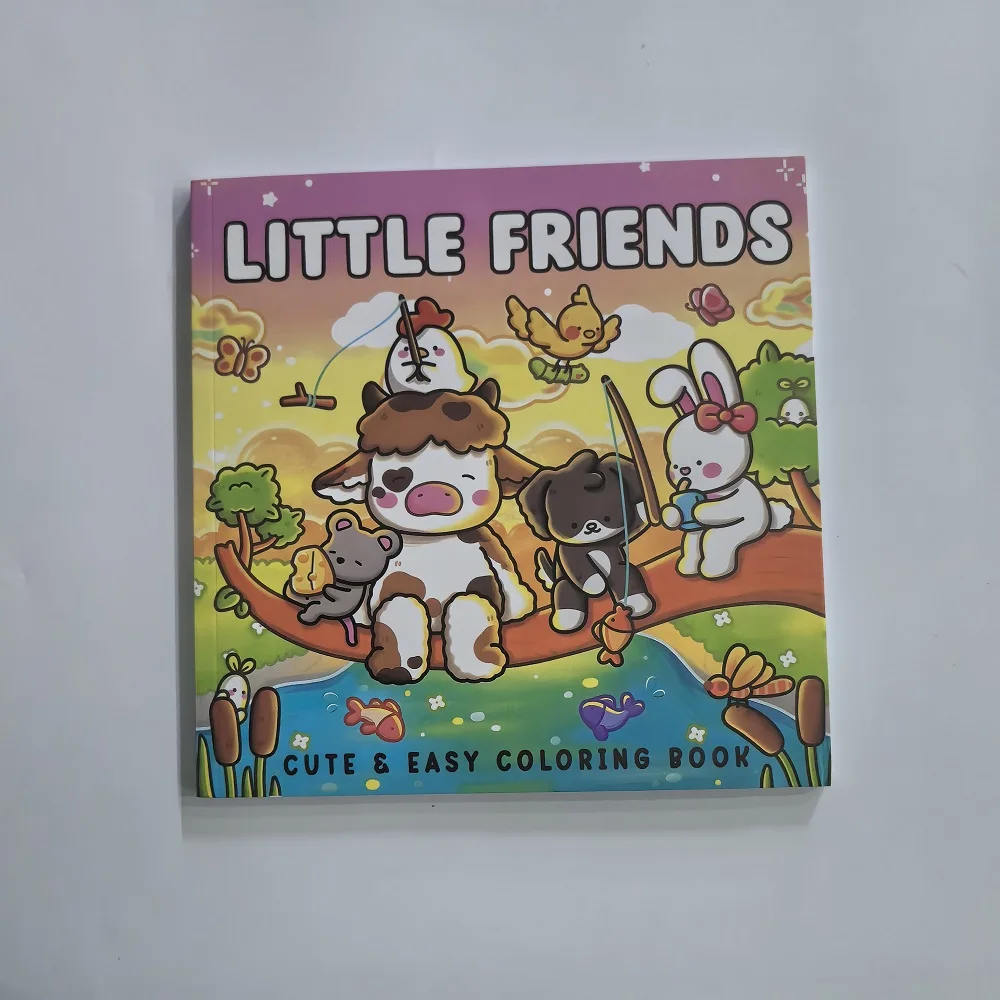 Cute Animal Adult & Teens Coloring Book, Charming Characters Easy‑to‑Color Pages for Relaxation