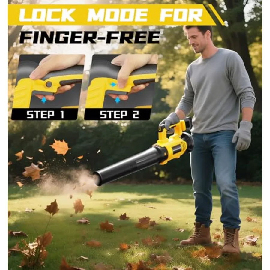 เครื่องเป่าลมไร้สาย เหมาะสำหรับเครื่องเป่าลมไฟฟ้าแบบมือถือ 650 CFM พร้อมมอเตอร์ไร้แปรงถ่าน อุปกรณ์ป้องกันในตัว ปรับความเร็วได้