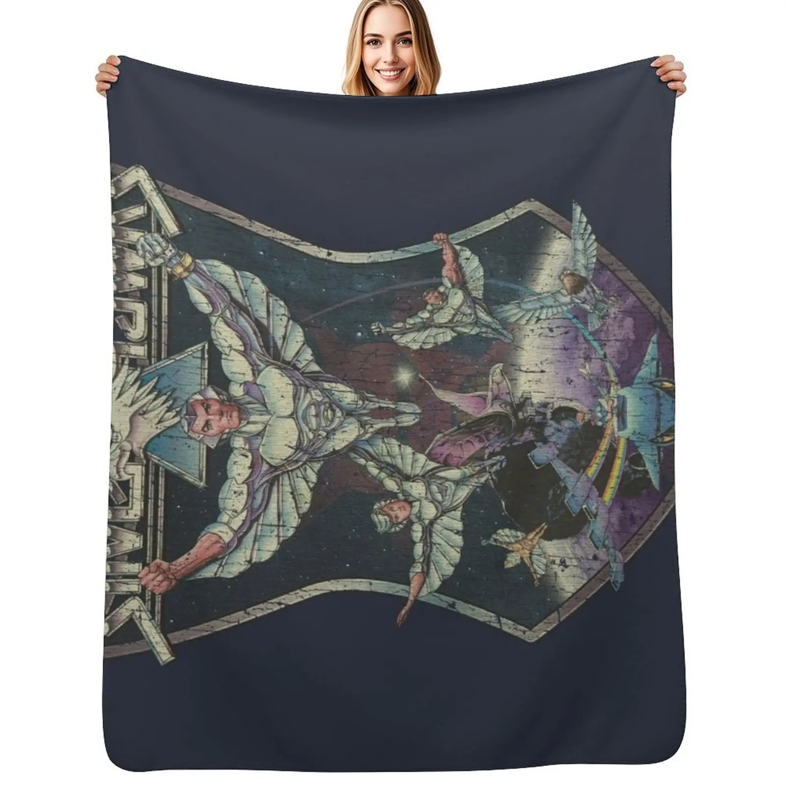 

SilverHawks 1986 Throw Blanket No Pilling Soft Warm Blanket for Bed