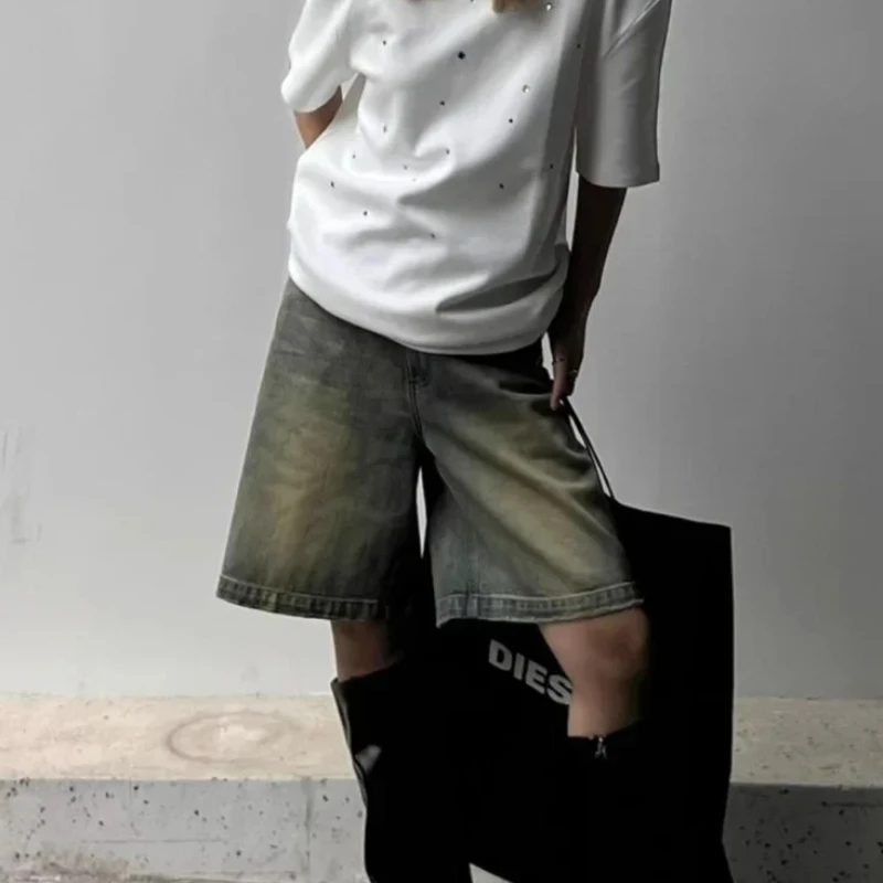 2000s Denim Shorts Women Y2k American High Waist Street Style Harajuku Trendy Comfortable Retro Vintage Summer Casual Cozy S-3XL