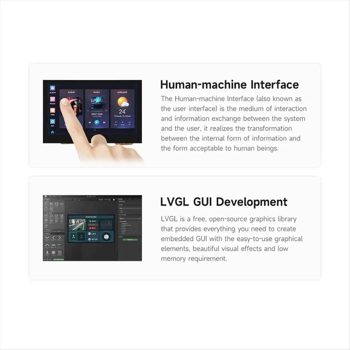 (ABDH) ESP32-S3 4.3Inch Capacitive Touch Screen Development Board Dual-Core Processor 240MHz WiFi Bluetooth On-Board Antenna