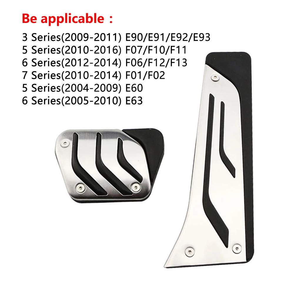 RHD Fußstütze Pedal Pad Abdeckung für BMW F20 F30 F31 316i 320i 328i 1 3 4 Serie Sport Gas Bremse Fuß Pedal Abdeckung Rest Pedale Kit – Detail 4