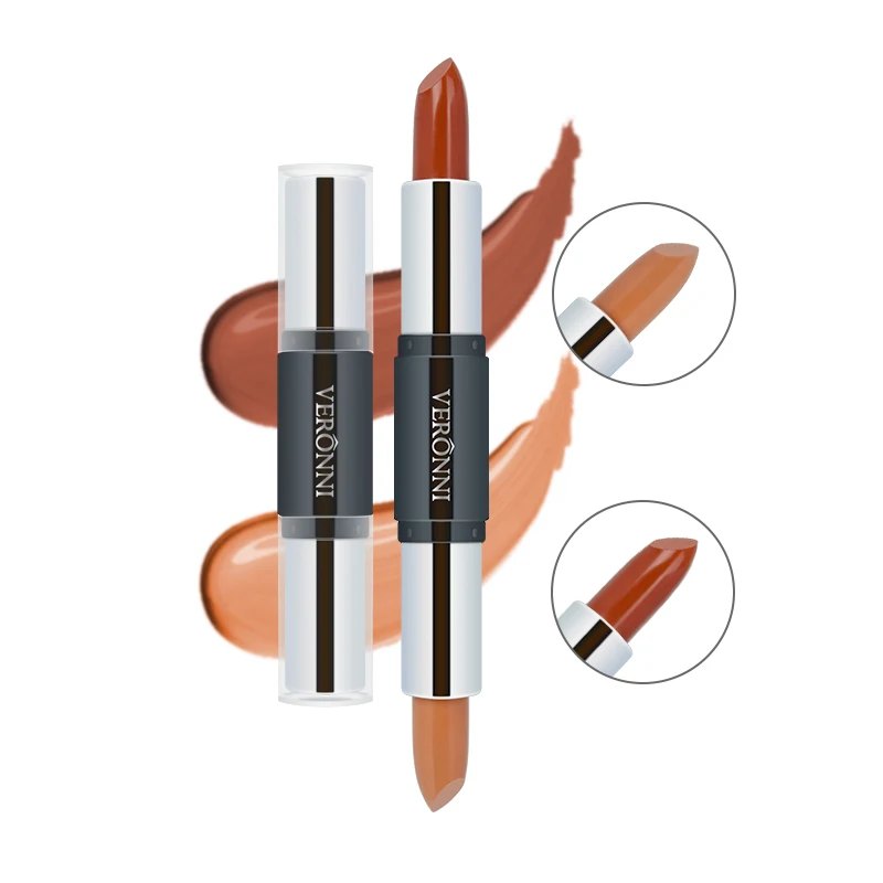 両端輪郭スティック、ハイライター、防水性と耐汗性、高い鼻筋、初心者向けの顔痩せ鼻輪郭ペン