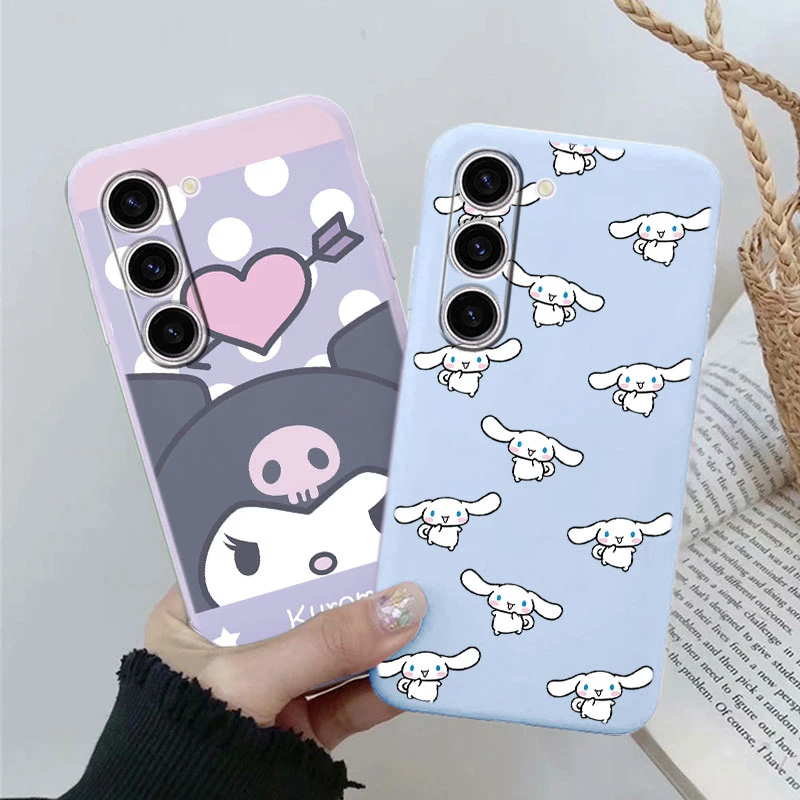 For Samsung Galaxy S21 FE Plus Ultra S22 Plus Ultra S23 Plus Ultra FE S24 Plus Ultra FE Cartoon Sanrio Popular Luxury Phone Case