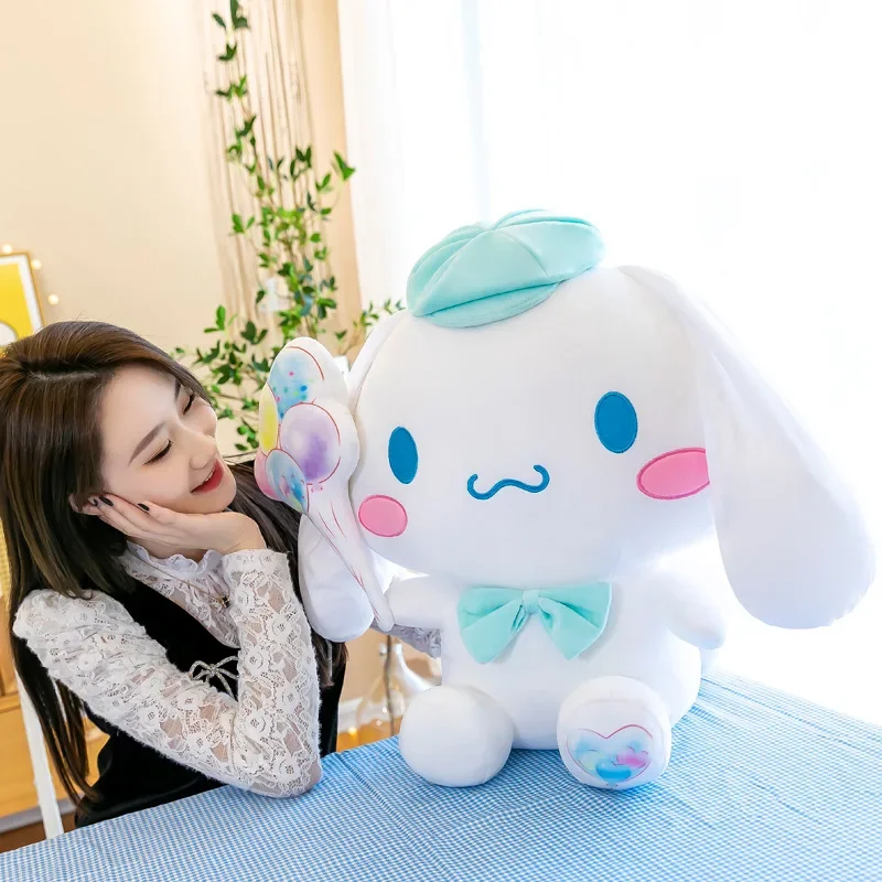 Jouets en peluche Sanurgente pour enfants, ballon Kawaii, oreiller en peluche Cinnamoroll, cadeau d'ami animal, cadeaux d'anniversaire pour enfants, 40cm