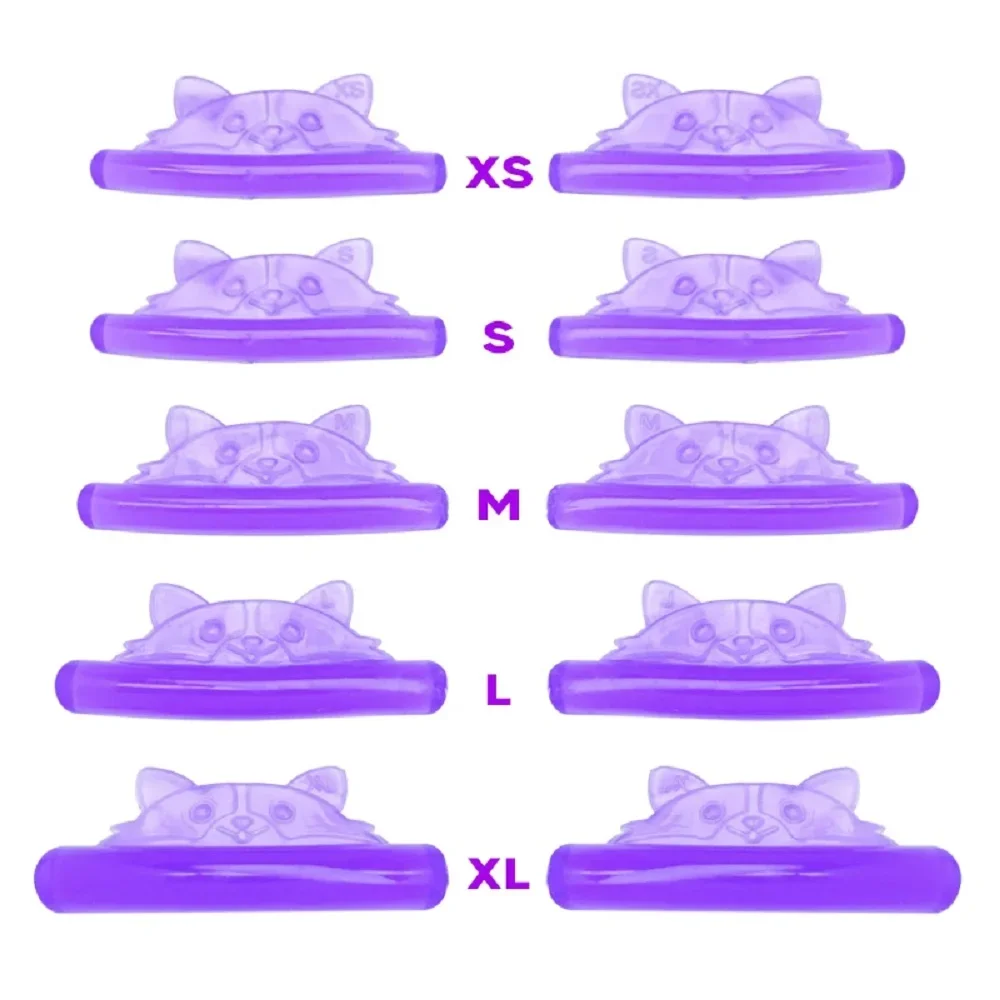 5 أزواج C حليقة سيليكون رمش بيرم منصات لزجة جلدة قضيب درع رفع ثلاثية الأبعاد رمش بكرة الشعر اكسسوارات ماكياج أداة #6