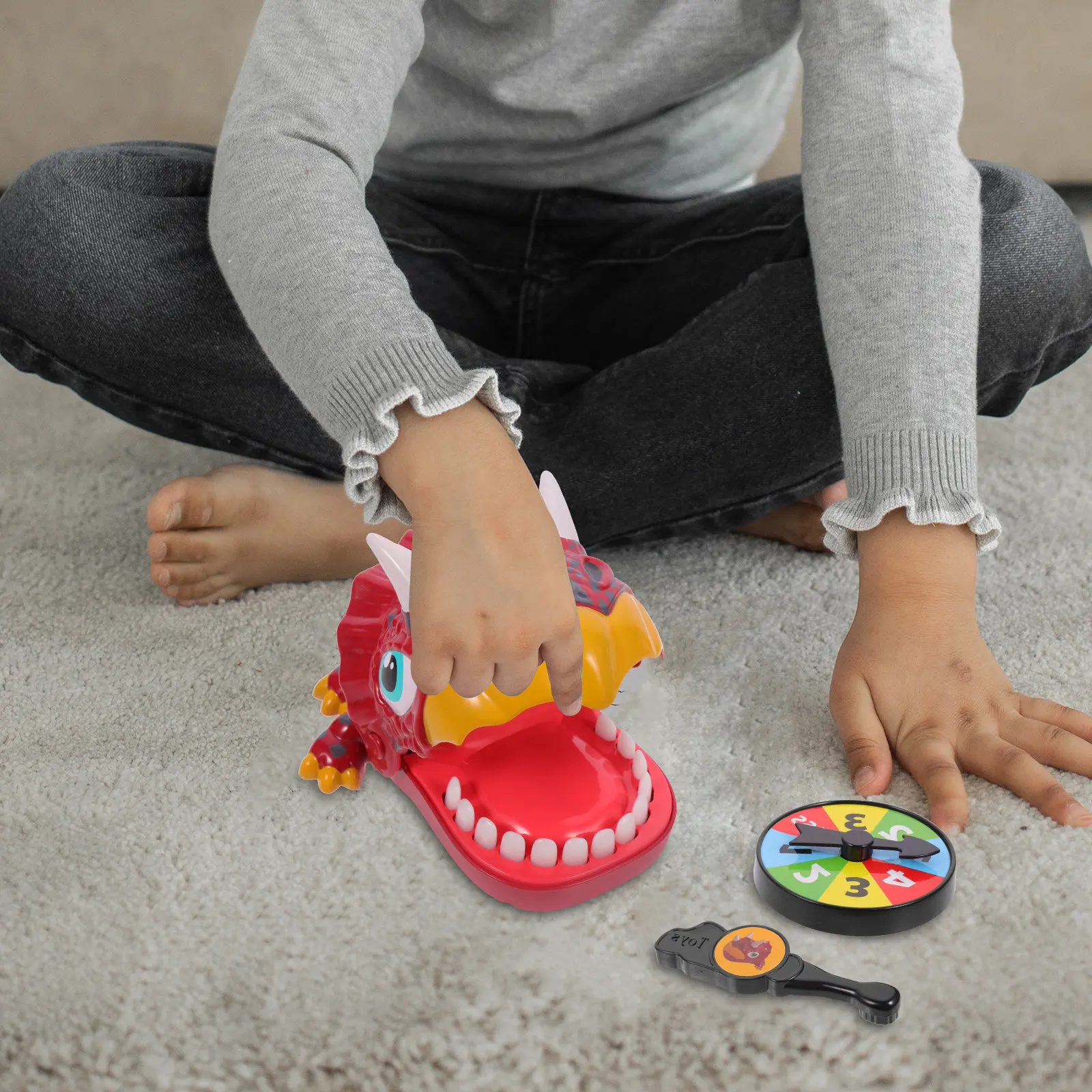 

1Set Game Biting Finger Gaming Action Figure Kids Party Fun Creative Tricky Game for Toddlers and Family