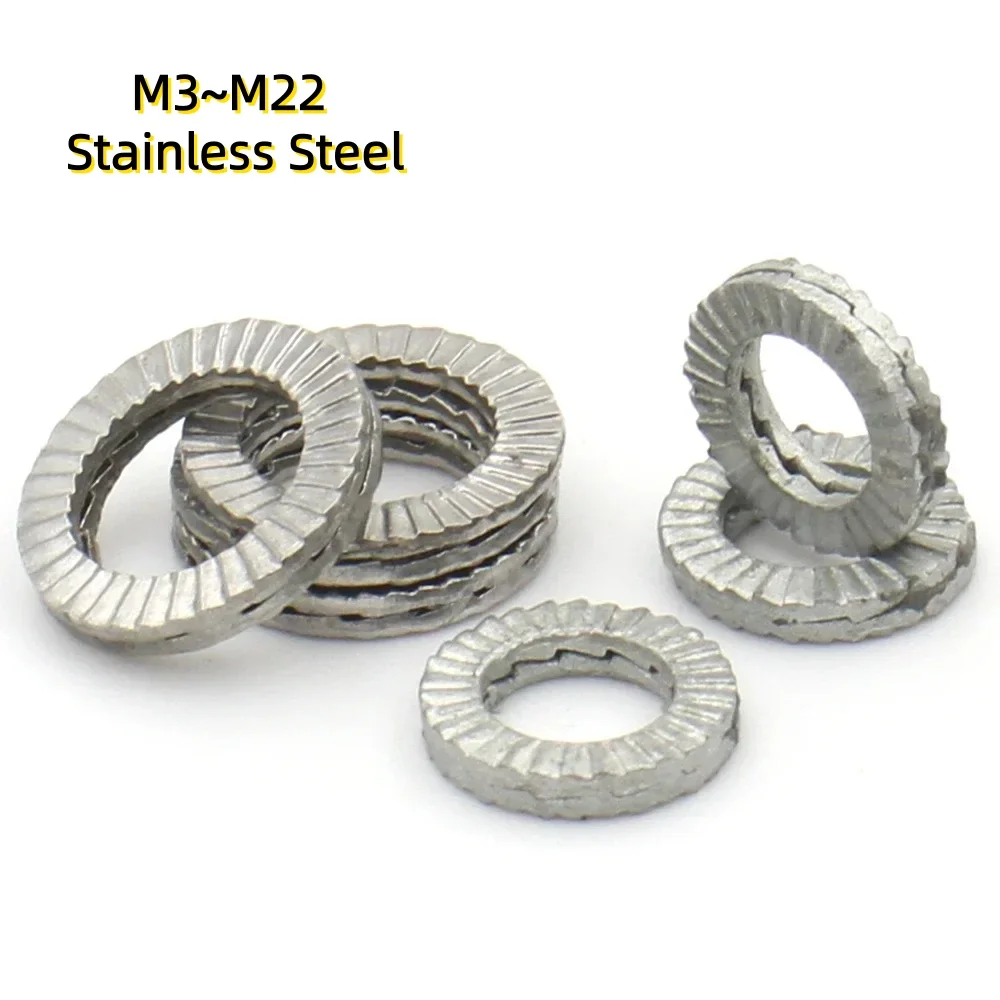 M3~M22 Stainless Steel Dacromet Self-Lock Washers Genuine Wedge