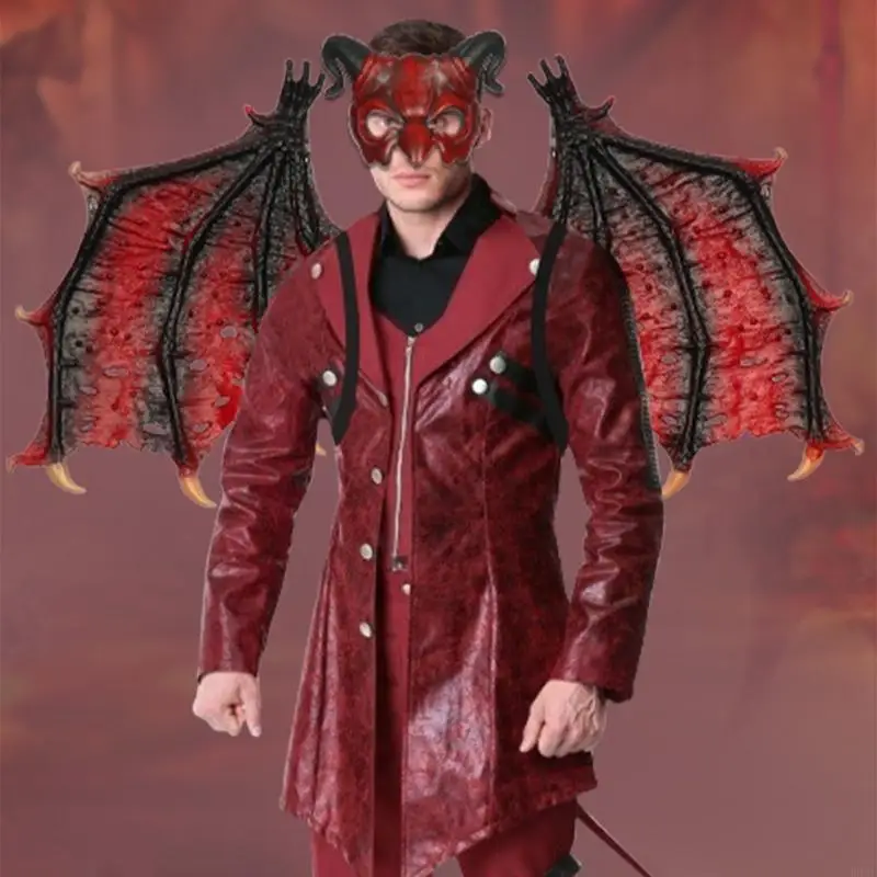 B95F Cánh Rồng Trang Phục Cánh Quỷ Halloween Cosplay Phụ Kiện Dành Cho Người Lớn Trẻ Quà Tặng