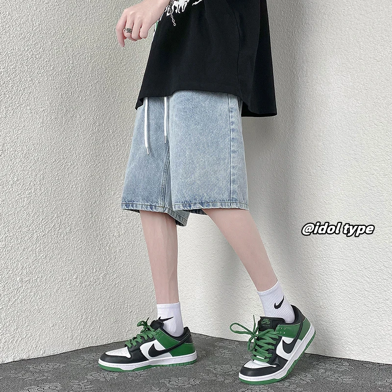 KAPMENTS Korean Fashions Basketball Harajuku Y2k Shorts 2023 Summer Japanese Y2k New In Vintage Denim Shorts Casual Baggy Shorts