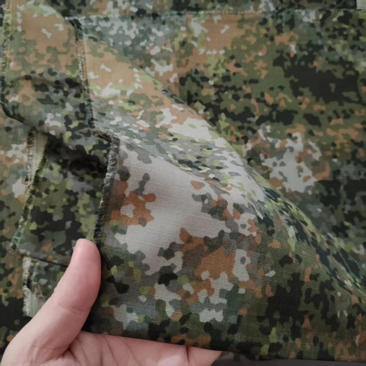 النايلون القطن جديد الهولندية NFP التمويه منقوشة القماش مقاومة للاهتراء تنفس مزق وقف مكافحة الأحمر النسيج التكتيكية موحدة القبعات DIY بها بنفسك