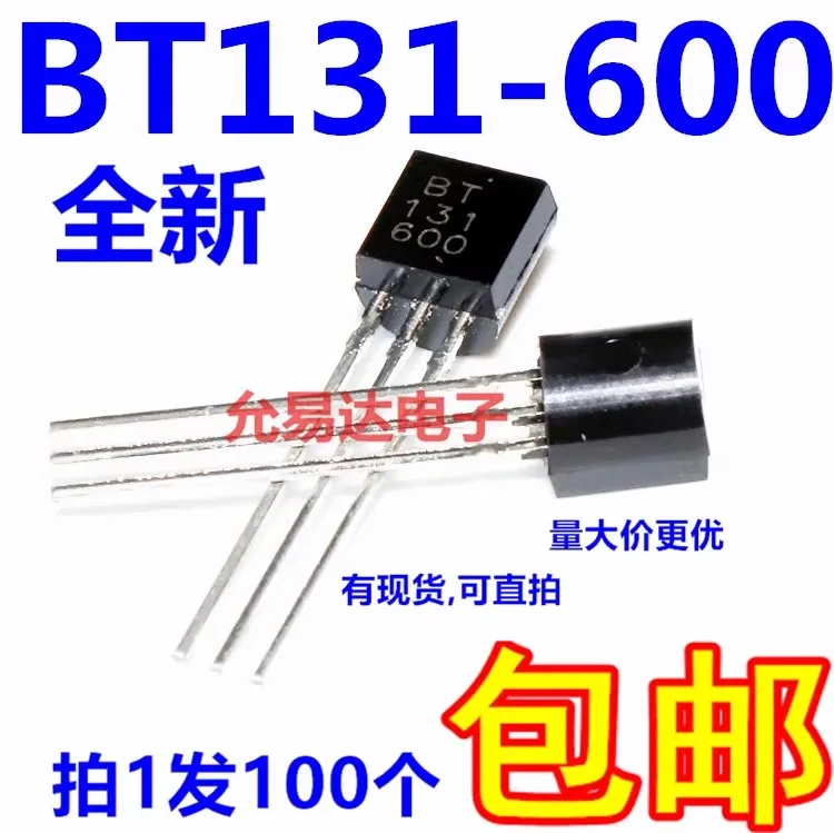 100PCS New and Original transistor TO-92 MPSA42 MPSA13 MPSA92 MPSA18 Z0103MA Z0607MA BT169D BT131-600 2N2222 2N2907 TL431